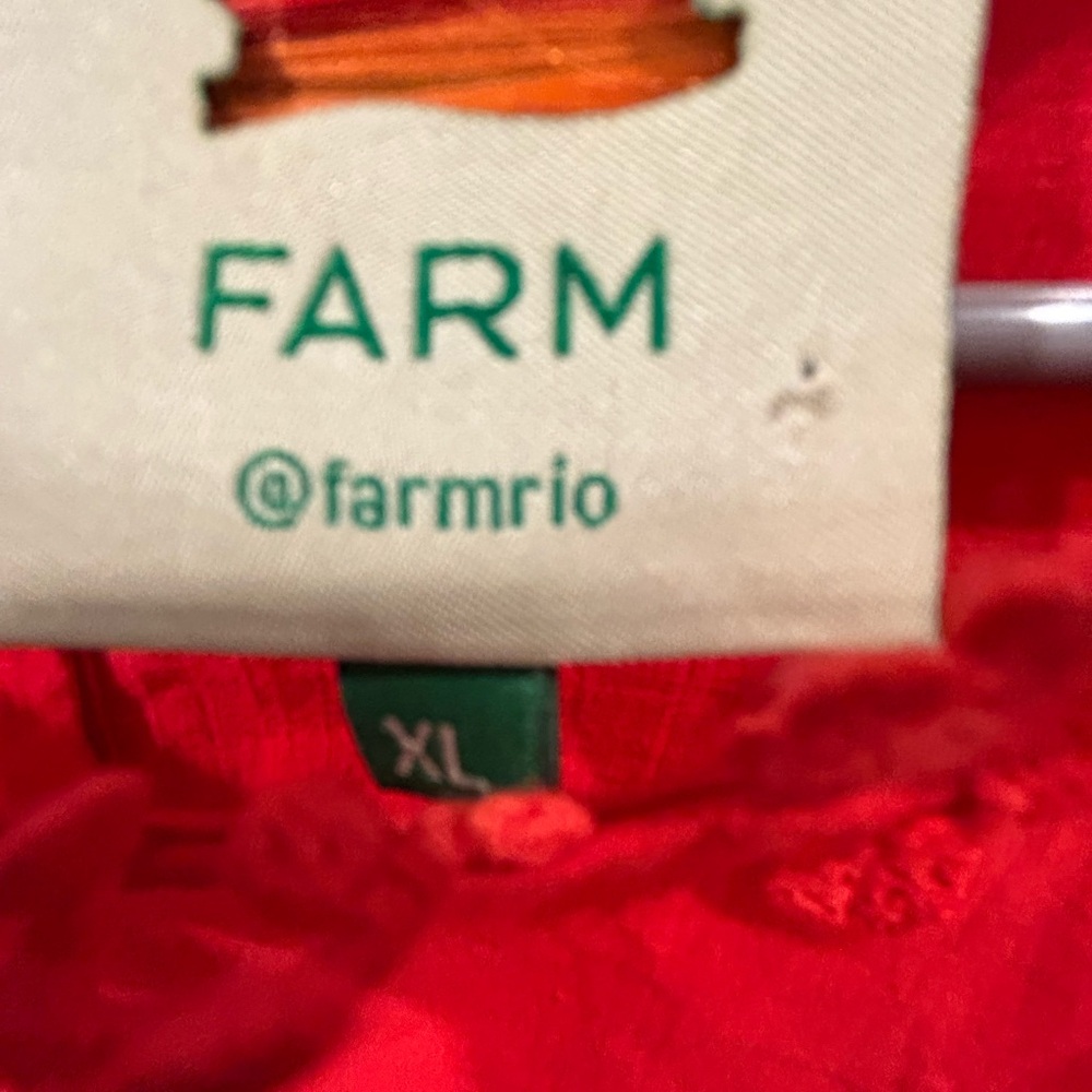FARM Rio Vibrant Red Blouse - Picture 5 of 10